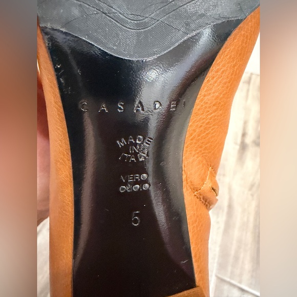 Casadei Brown Leather Heeled Boots - Picture 6 of 6